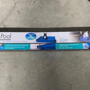 Large Blue Dog Pool